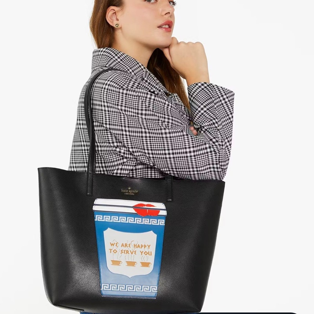 NWT💃Kate Spade Collectable Bundle Coffee Break Tote Shoulder and Wallet Set - Picture 10 of 11